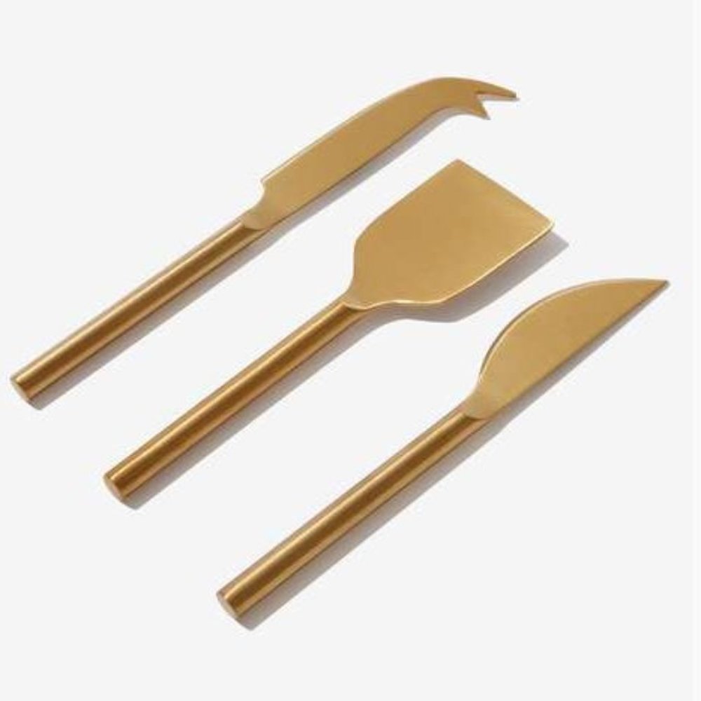 Gold Cheese Knives  NIB